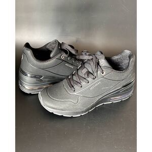 SKECHERS WOMEN'S MILLION AIR - ELEVATED AIR BLACK TRAINERS US Sz 8.5